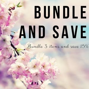 Bundle 3 items and save 15%
